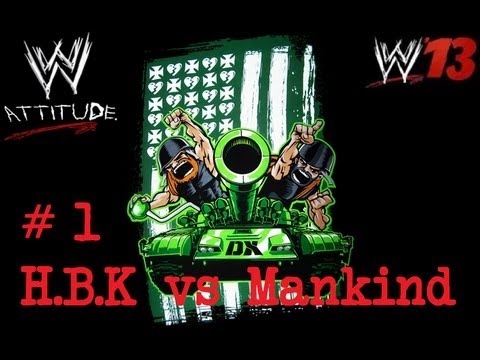 WWE 13 D-X Attitude Era: # 1 Shawn Micheals (HBK) vs Mankind