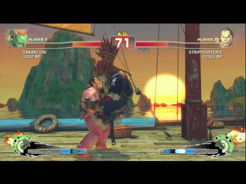 SSF4 - TAKAKI SUN (Blanka) VS. STRIPFIGHTERIV (Dan)