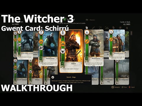 The Witcher 3 Hearts of Stone - Get Schirrú Gwent card