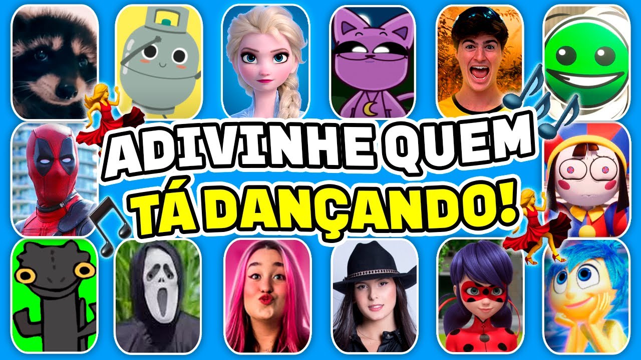 ADIVINHE QUEM TÁ DANÇANDO! 💃🎵 Deadpool, Ó U Gás, Pedro Pedro, Emilly Vick, Ana Castela, Ladybug