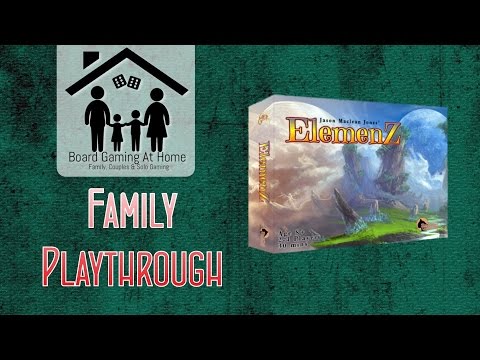 BoardGamingAtHome Family Playthrough of ElemenZ