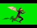 Green Screen Monster Demon Violinist Musician ...