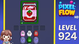 Pixel Flow Level 924 Solution Walkthrough