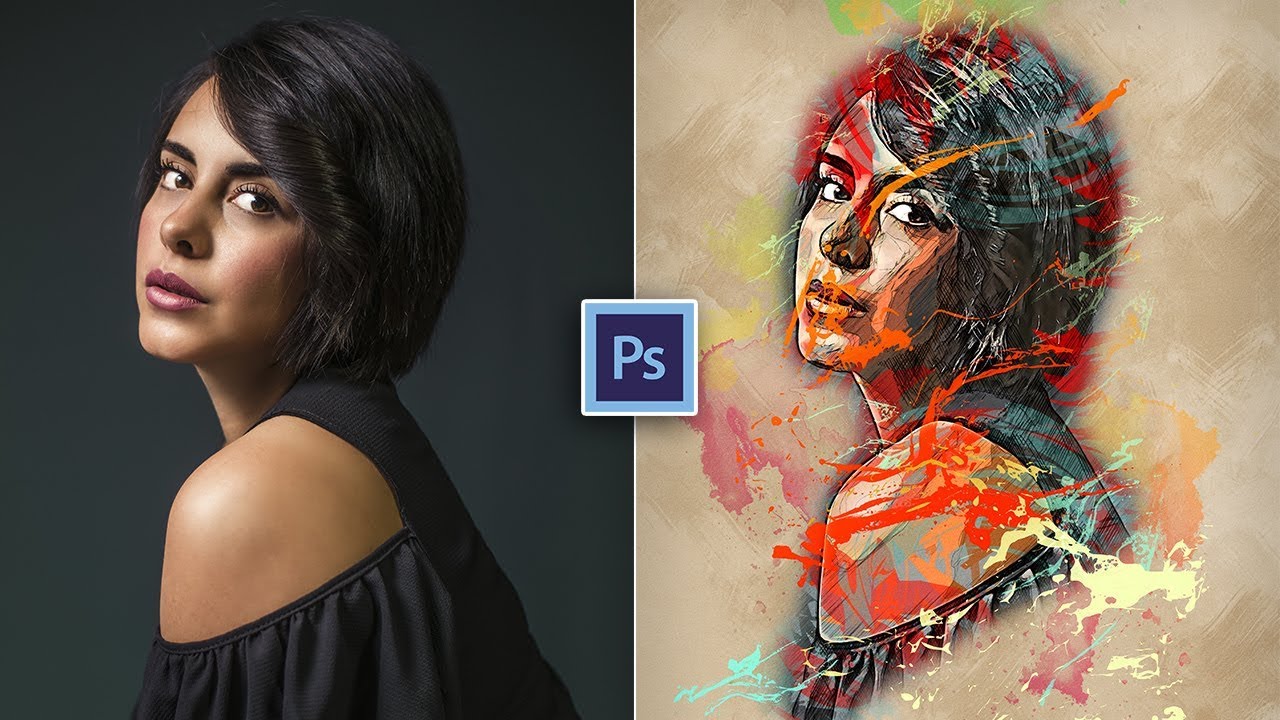 Photomanipulation tutorial brush portrait editing