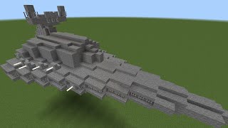I Built An Imperial Star Destroyer From Star Wars A New Hope In Minecraft!
