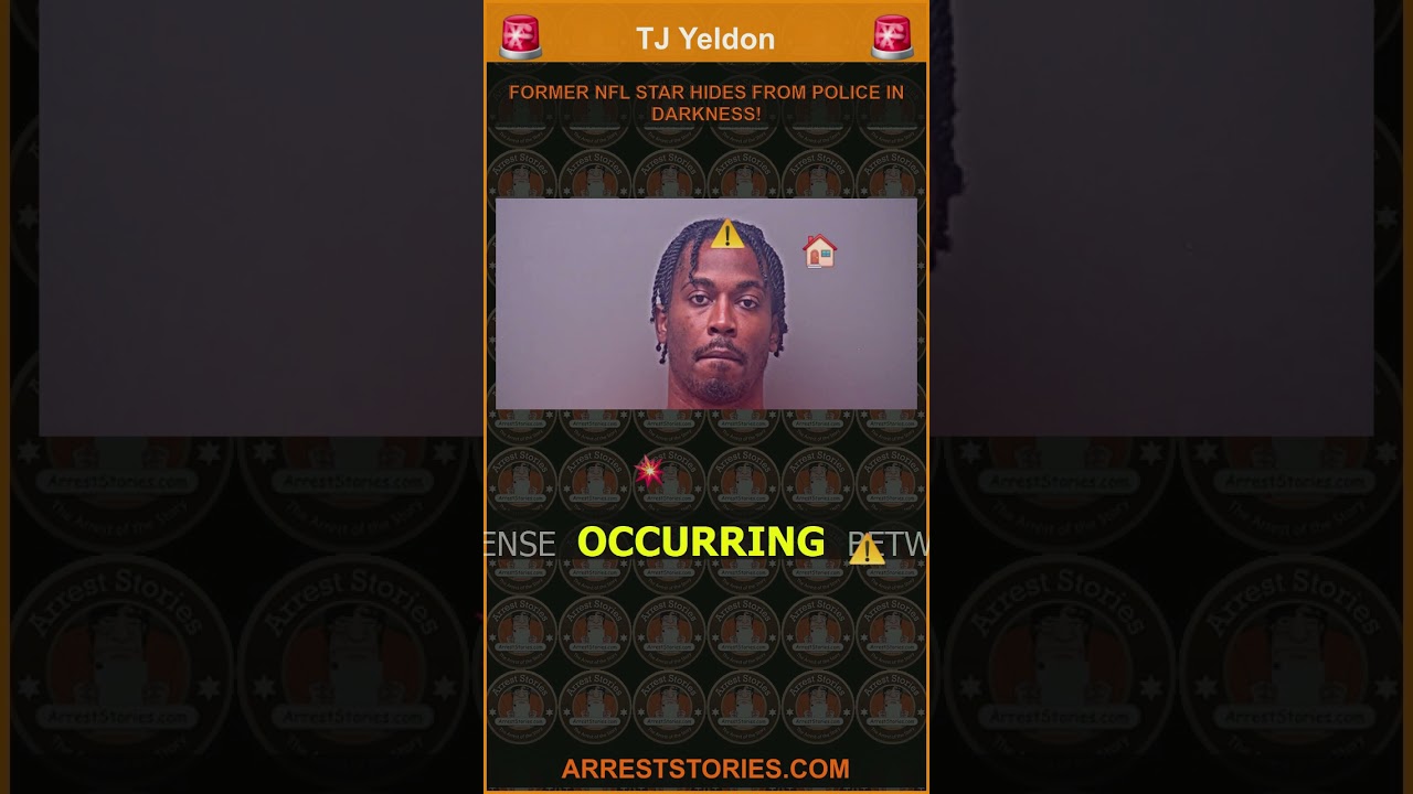 FORMER NFL STAR HIDES FROM POLICE IN DARKNESS!