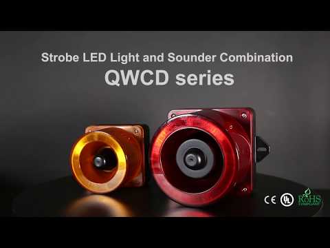 Qlight LED Strobe Signal Light and Electric Horn Combinations, QWCD Series Qlight LED Strobe Signal Light and Electric Horn Combinations, QWCD Series