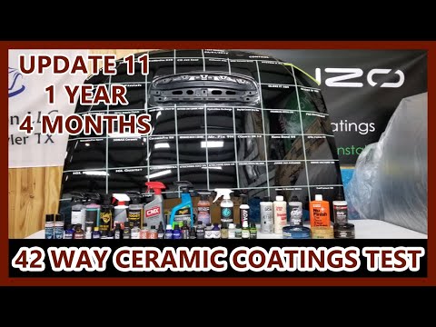 Ceramic Coating Wax Sealant Longevity Test - 42 WAY - UPDATE 11 -  1 YEAR 4 MONTH UPDATE