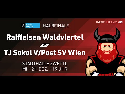 Austrian Volley Cup Herren Spiel zwischen Union Raiffeisen Waldviertel vs. TJ Sokol V/Post SV Wien
