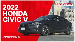 2022 Honda Civic V Turbo Spec Guide | Zigwheels.Ph