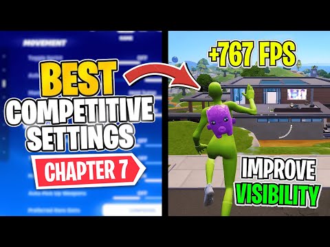 The BEST Competitive Settings in Fortnite Chapter 7! ✅ (Get High FPS BOOST & BETTER Visibility)