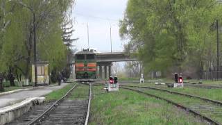preview picture of video '3TE10 at Ungheni train station, Moldova'