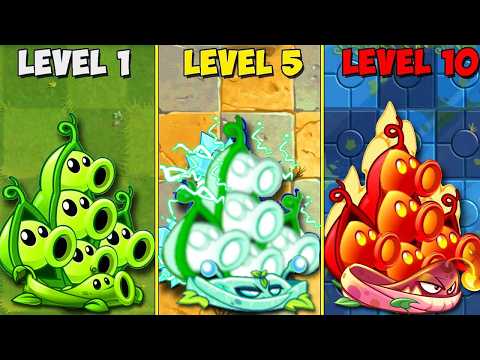 Random 40 Pair Plant & Vine LEVEL 1 vs MAX vs M200 - Who Will Win? - Pvz 2 Plant vs Plant