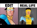 Invincible Wobble Edit Vs Real Life Version
