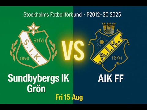 Sundbybergs IK Grön vs AIK FF 5 | P2012-2C | 15 Aug 2025
