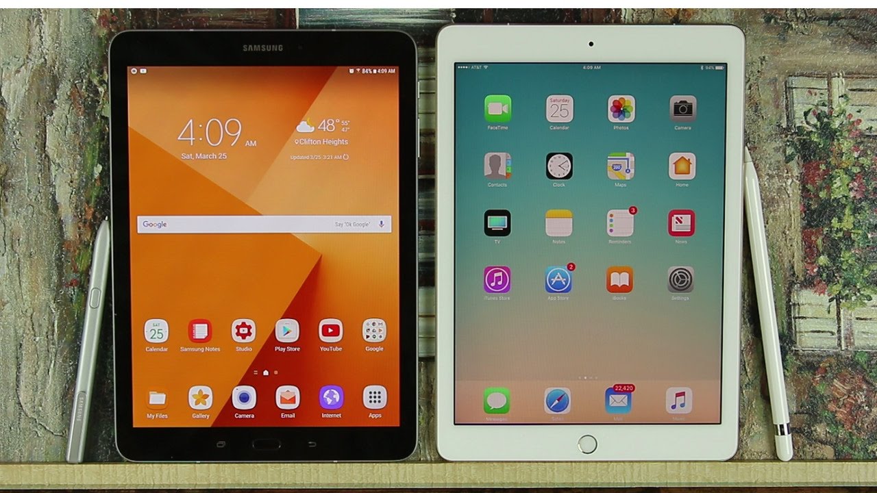 iPad Pro 9.7" vs Samsung Galaxy Tab S3: Full Comparison