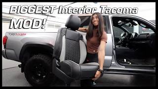 Turning it into an Off-Road PREMIUM (Katzkin Leather + Footwell Lights Tacoma Mods) #teamkatzkin