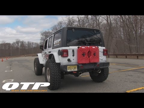 2018-2024 Jeep Wrangler JL QTP Screamer Cat Back Black Tips