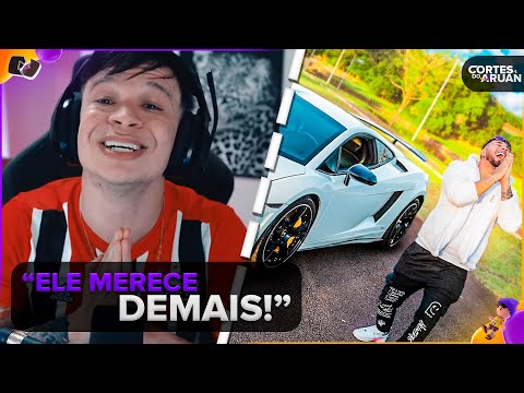 ARUAN REAGE: COMPREI UMA LAMBORGHINI !!!! 🙏🏼😍 * meu carro novo * (LEO DA HORNET) - Cortes do Aruan