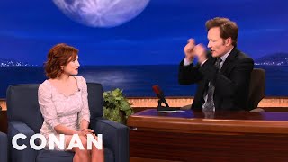 Brittany Snow Got Busted While Speeding To Adele - CONAN on TBS
