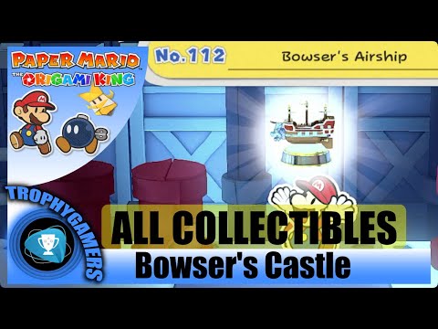 Paper Mario The Origami King - All Collectibles Bowser’s Castle - Holes, Treasures, Blocks Locations