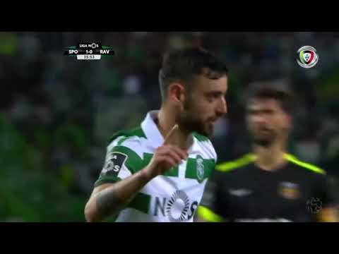 Goal | Golo Bruno Fernandes (GP): Sporting (2)-0 Rio Ave (Liga 18/19 #28)