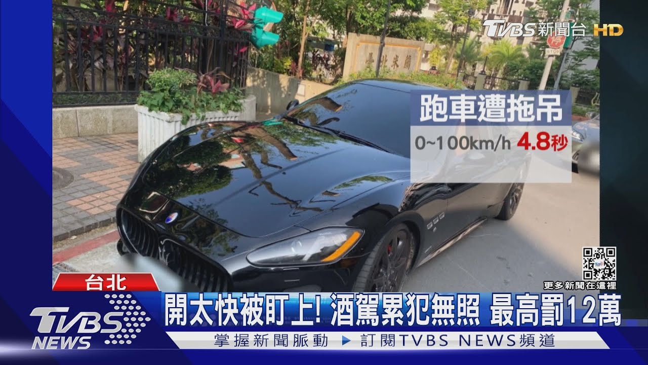 帥不過幾秒! 酒駕累犯被逮 警扣7百萬跑車