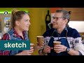 Met blote billen van de glijbaan | Het Kantoor