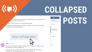 Flarum live coding - Collapsed posts