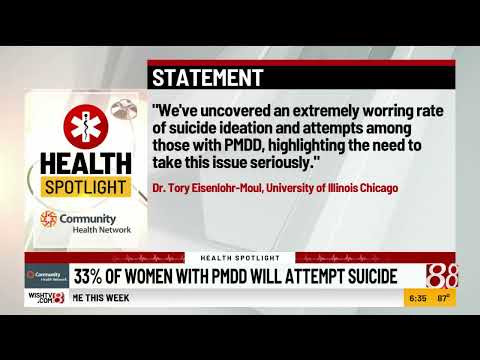 Health Spotlight: 33 percent of women with PMDD will attempt suicide
