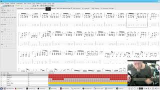 King Diamond / Little One played on Fedora with TuxGuitar and Guitarix