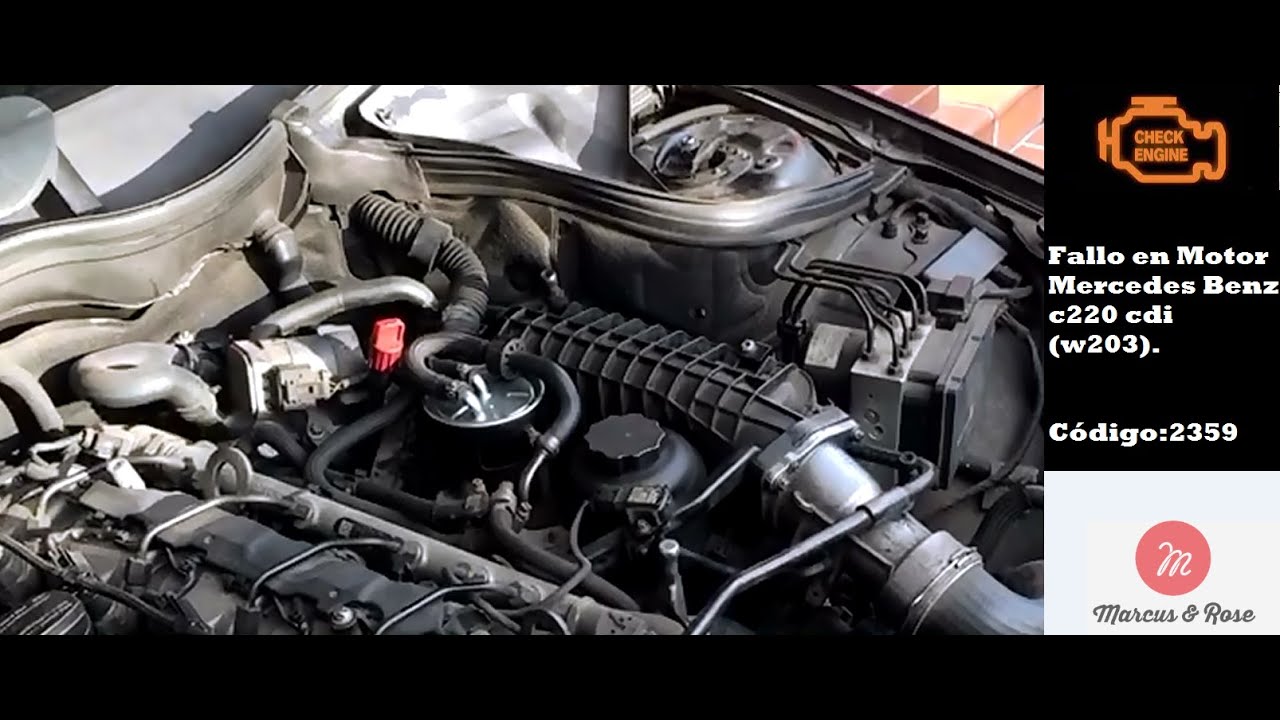 Avería motor mercedes c220 cdi código 2359 / #mercedes #220 #cdi #engine #failure code 2359 #car