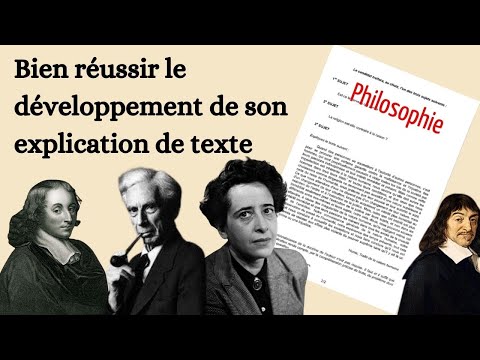 Méthode - Réussir le développement de son explication de texte en philosophie
