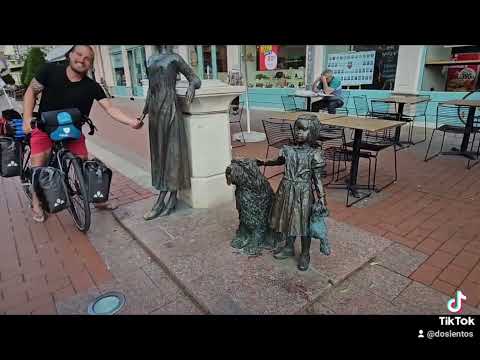 World tour by bike - Day 43 | Hungary, Algyo to Szeged | Nature, Couple, City, Tent, Us, Bike