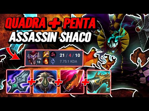 Pentakill Assassin Shaco to Master - S14 Ranked [League of Legends] Full Gameplay - Infernal Shaco