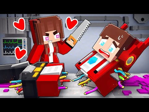 JJ TRANSFORMER and Crazy JJ`s Girl - Maizen Minecraft Animation