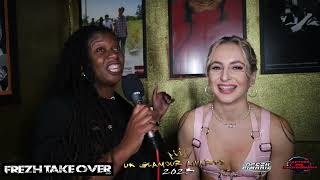 7 December 2023@frezhtakeover interviewing @hoopsydaisy    @ UkGlamourAwards 2023