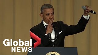 "Obama out:" President Barack Obama's hilarious final White House correspondents' dinner speech