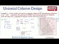 Ex 6 Uniaxial Column Design I Short Column I By G M Basha I
