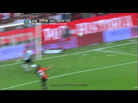 Donatti, cerca del gol. Newell's 0 Central 0. Final 2014. Fecha 12. Fútbol Para Todos.