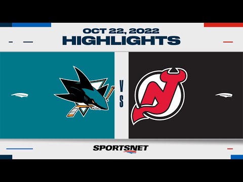 NHL Highlights | Sharks vs. Devils - October 22, 2022