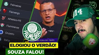 DEBATE QUENTE!🤣 Souza teve que ELOGIAR trabalho do Abel Ferreira no Palmeiras na Liderança do BR!