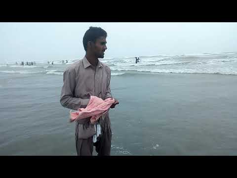 A scene of sea view at Karachi with Abdul Fatah and Abdul Ghafar 12 07 2018