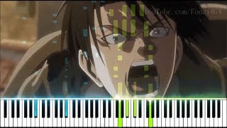 [Attack on Titan Season 3 OP 1] "Red Swan" - YOSHIKI ft. HYDE (Synthesia Piano Tutorial)