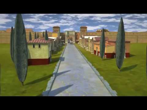 Ostia Antica, harbour of the Imperial Rome - A computer reconstruction
