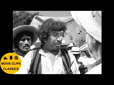 The Treasure Of The Sierra Madre (1948) - Gold Hat and his men arrive in town