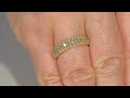 Multi Color Diamond 14K Yellow Gold Ring Live With Tara