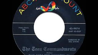 1958 HITS ARCHIVE: The Teen Commandments - Paul Anka, George Hamilton IV, and Johnny Nash
