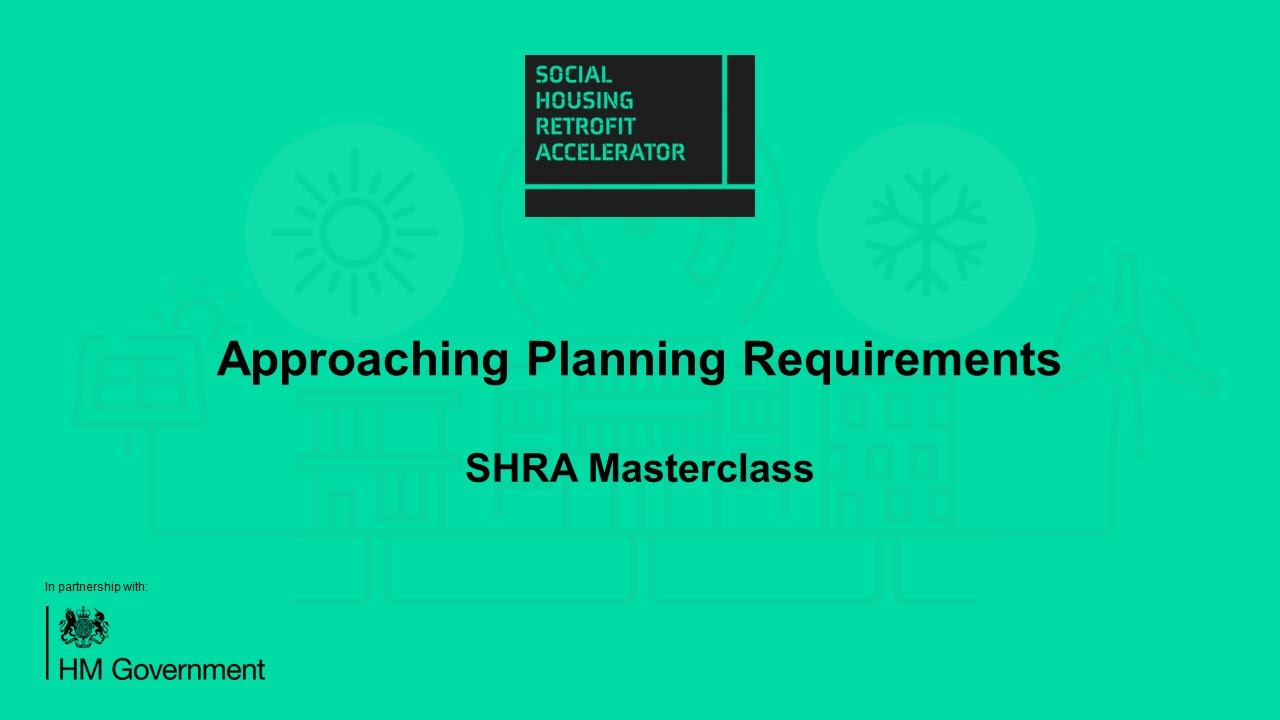 Approaching Planning Requirements | SHRA Masterclass