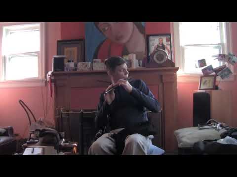 Carbony  two piece Irish flute in A with Christopher Layer